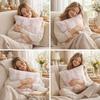 Jacquard Plush Pillow Case Cartoon Rabbit Throw Pillowcase Easter Pillow Covers  Sofa Couch
