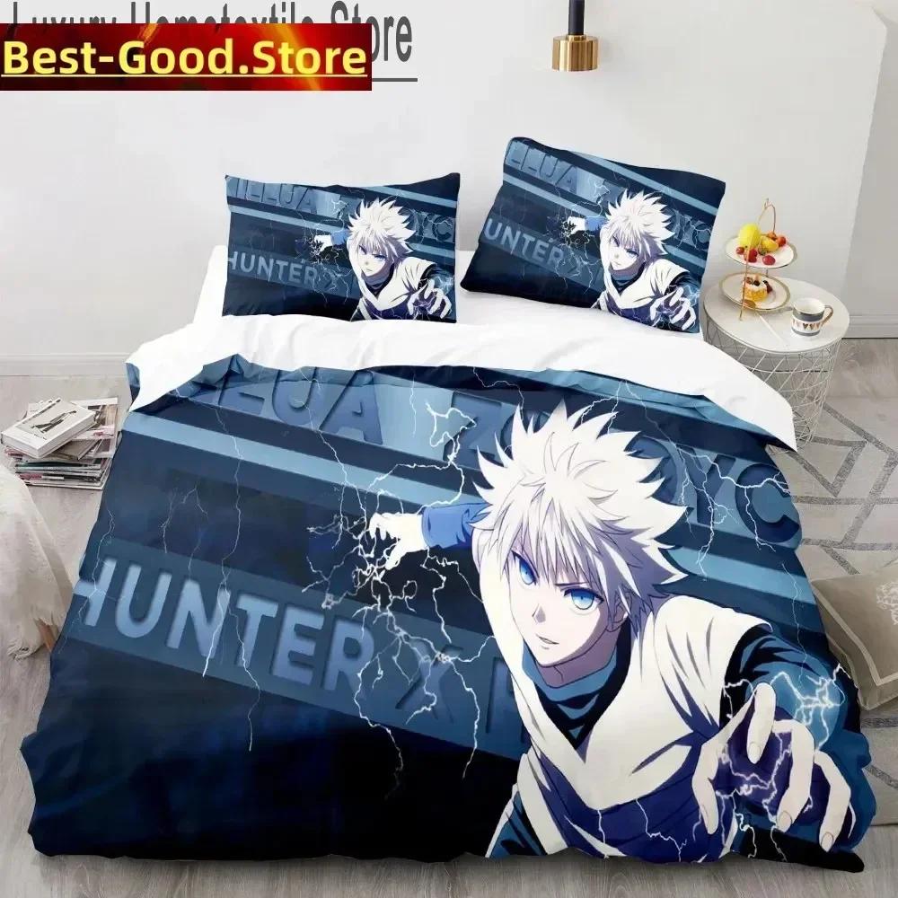 3D Hunter X Hunter Printed Bed Set Duvet Cover Pillowcase Bedding Set Bed Linen Sheet Quilt Cover Full Queen King Size