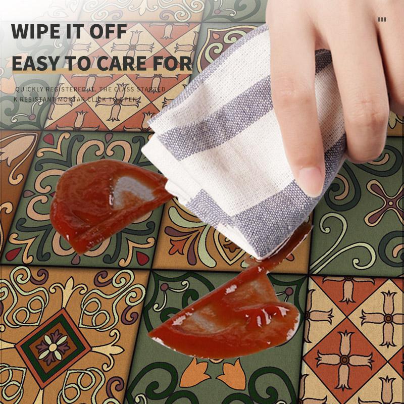 Coffee Maker Mat Retro Dish Drying Mats for Kitchen Non-slip Draining Pad Quick Dry Tableware Placemat Dinnerware Washable
