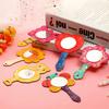 Wooden blank doodle mirror with adhesive wooden plaque — ideal for art class, DIY painting, princess-themed décor, and creative