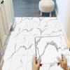 10PCS 30×30cm White Marble Floor Tile Waterproof Peel Stick Self Adhesive Removable Flooring for Kitchen Bathroom Living Room