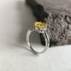 Серебряное кольцо с цитрином nano 1.113ct, вес изделия 2,87 гр (2189879)