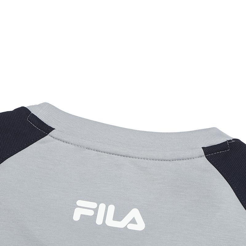 New FILA T Shirt Men's Marble Asphalt Gray Green F11M519101FLG