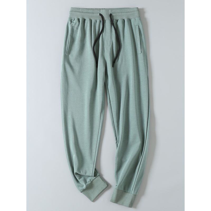 Export Export Tail Goods Japanese Style Simple All-Matching Elastic Waistband Terry Cotton Athleisure Ankle-Tied Sweatpants Men's Fashionable Trousers