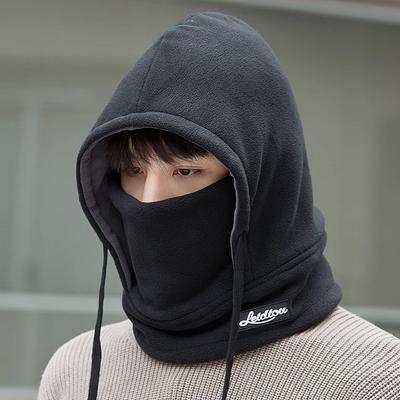 Motorcycle Cap Ski Winter Windproof Cap Outdoor Sports Bib Cold Padded Hood Mask Plush Warm Hat