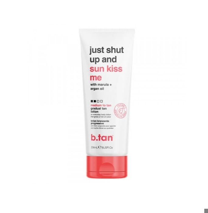 Lotion autobronzante - B.TAN - Just Shut Up And Sun Kiss Me - 236 ml - Sans parabène - Texture lotion