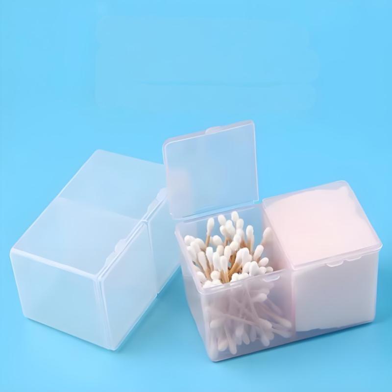1Pc-Portable Storage Box Nail Accessoires Wipes Cotton Pads Swab Rods Container Case Nail Art Toos Organizer
