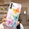 Colorful Butterfly Patterned Glass Phone Case Suitable for Samsung Galaxy S26 S25 S24 S23 S22 S20 FE/Ultra/Plus Anti Drop