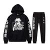 Men Women Casual Hooded Sweatshirt Set Milk Silk Long Sleeve Top Pants Fall Outfit
