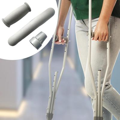 Ersatz-Krückenschoner für Unterarmgehstützen Bequemer Handgriff mit Fußkappen