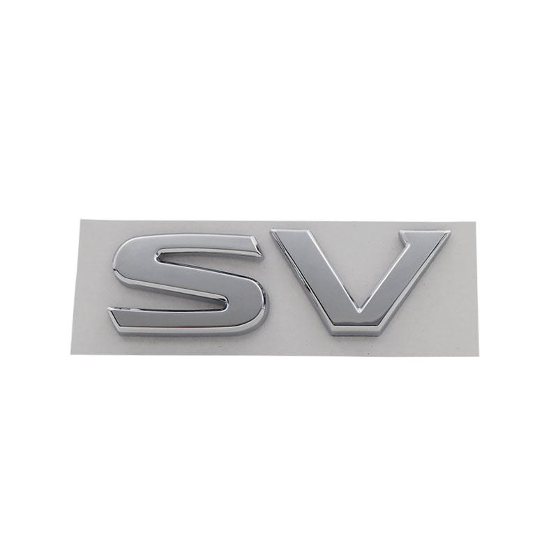

3D Премиум SV S V Буквы для Великобритании Японии Японский внедорожник Внедорожный автомобиль Капот двигателя Крыло багажник Задняя наклейка Эмблема Значок Наклейка abs-chrome