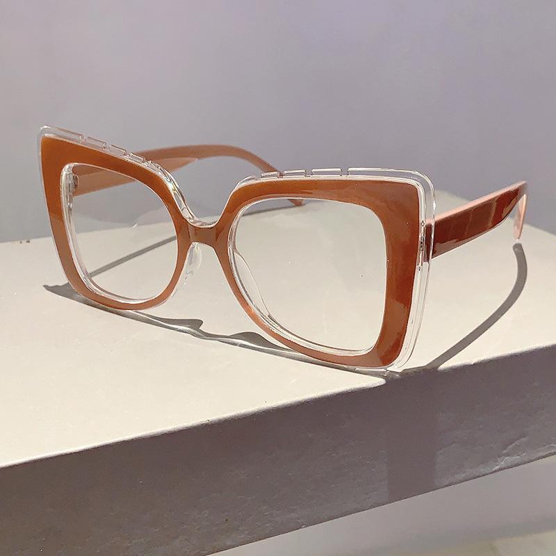 Vintage Anti Blue Light Glasses Women For Men Luxury Brand Designer Oversized Myopia Prescription Optical Pink Popular Frame