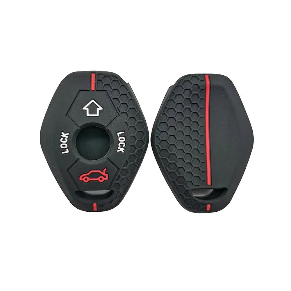 Silikon Fernbedienung Schlüsselhülle Für Bmw E46 E60 X5 E53 E63 E39 E38 X3 F83 Z3 Z4 M5 3 5 7 Serie 330i 325i Schlüsselhülle Autozubehör
