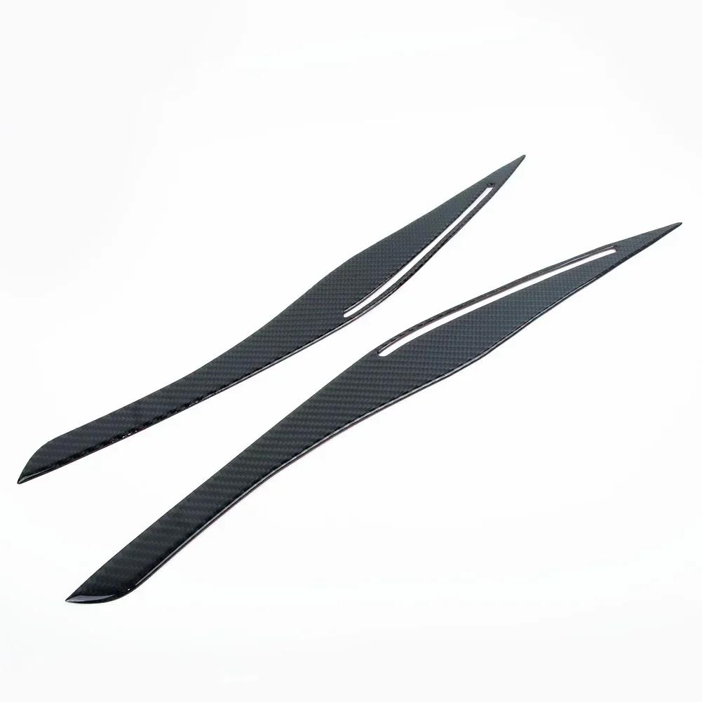 2 buc faruri pleoapă capac pentru BMW E90 E91 328i 335i 09~12 fibră de carbon cap lumină pleoapă sprâncene capac ultra-ușor