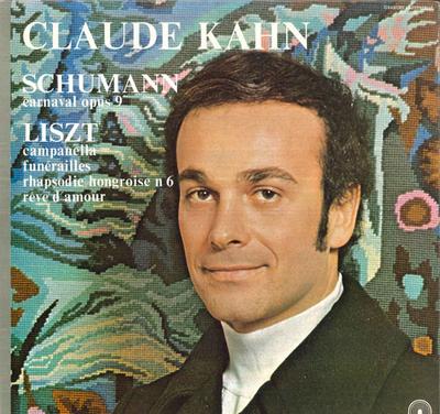LP Record CLAUDE KAHN - Schumann Carnaval, Op9 / Liszt Camp EPI1934 EPIDAURE 1978 France Classical Used