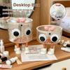 Cartoon Big Eyes Desktop Storage Box Multifunctional Cosmetic Storage Box Desktop Organization