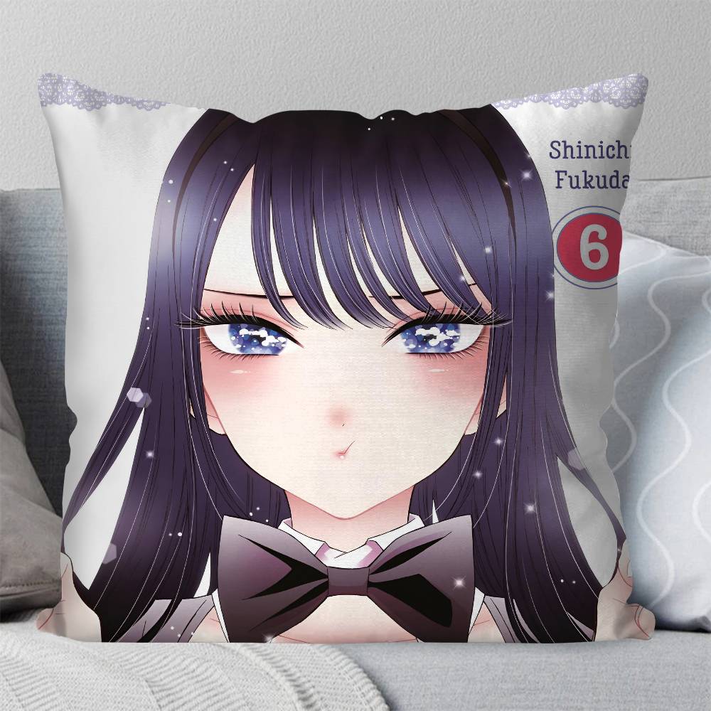 My Dress-Up Darling Anime Pillow Case Square Pillow Bedroom Sofa Leisure Comfort Cushion Car Living Room Home Decoration