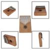 Cute Mahogany 17 Key Mini Kalimba Wood Material Thumb Piano Gift Keyboard Instrument Finger Piano Best for Kid, Beginner