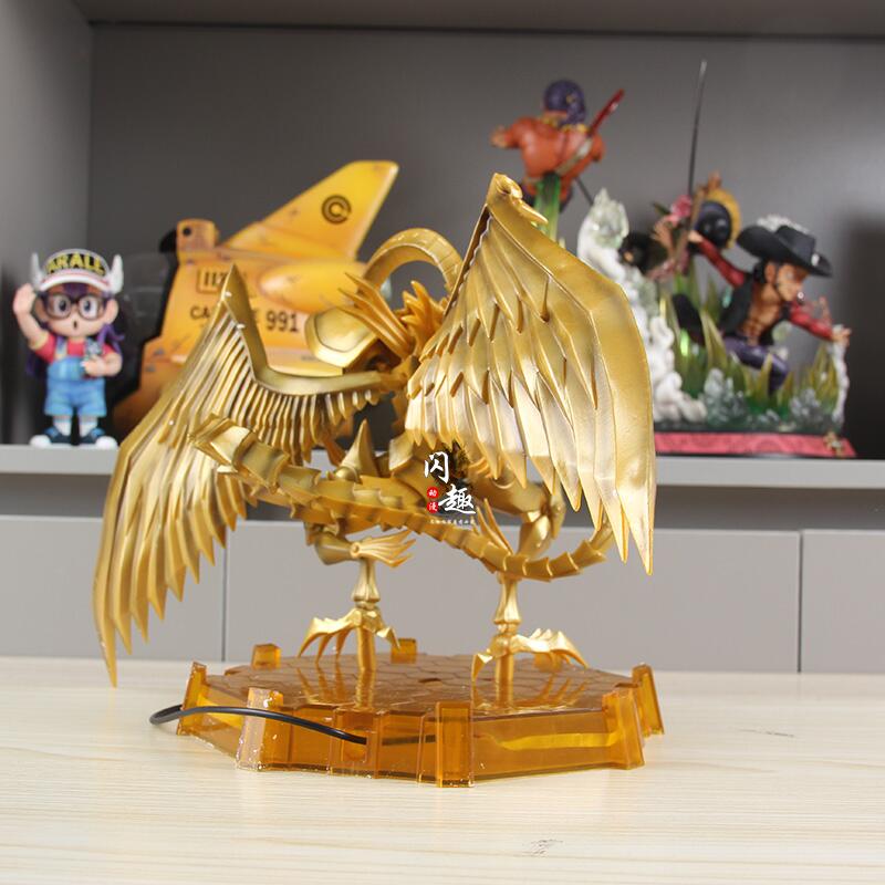 22cm Yu-gi-oh! Anime Figure The Winged Dragon Of Ra Figures Monsters Legion Figurine With Light Statue Model Doll Collection Toy