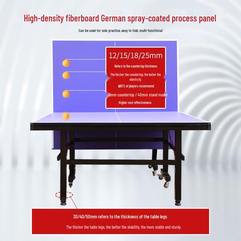 Bailing Foldable Indoor Competition Ping Pong Table