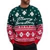 Men's And Women's Casual Christmas Printed Knitted Sweater, Loose Pullover Round Neck Warm Sweater