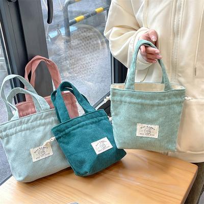 Mode Kordelzugbeutel aus Cord Großvolumige Handtasche Schlüssel Handy Aufbewahrungstasche Münztasche Handtaschen für Damen Hochzeitsbedarf