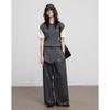 Women's Spring Silk Wool Blend Color-Block Knit Sweater