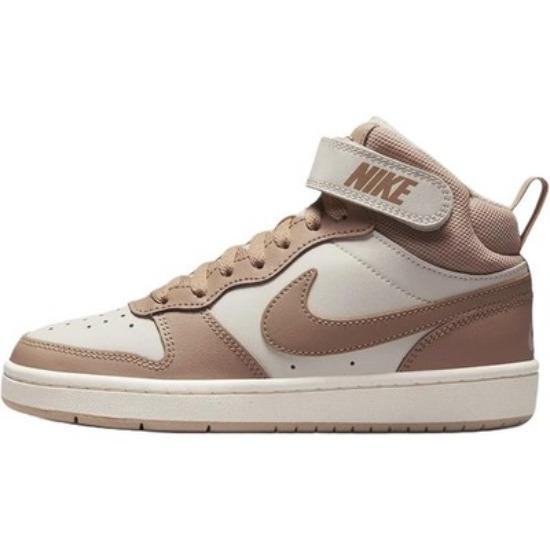 Nike Court Borough Anti Slip Wear Resistant Mid Top Kids Skateboarding Shoes