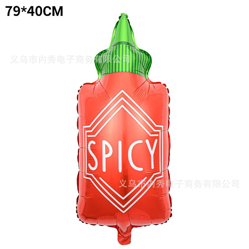 Chocolate Donut Balloon Birthday Burger Fries Pizza Balloon Hot Dog Party Aluminum Film Balloon Decoration