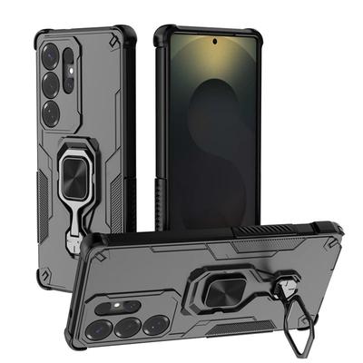 Case for Samsung S25 Ultra S25 Edge Plus Metal Ring Stand Shockproof Cover for Galaxy A56 A36 A26 A16 A06 A55 A35 A25 M16 F06 5G