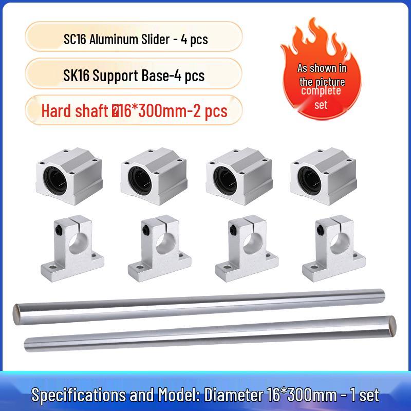 Precision Linear Optical Rail and Rod Guide for Woodworking Saw Tables
