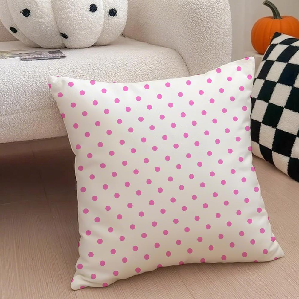 Casual Solid Colored Small Wavepattern Design Cushion Cover Throw Pillow Cover Hidden Button Durable Polyester Chair Cushion