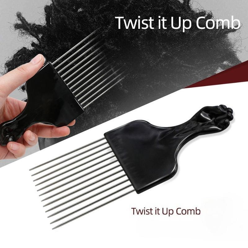1Pc Curling Brush for Dreadlocks Hip Hop Hair Styling Perm Detangling Smoothing Cleaning Comb Professional Multifunctional Tool