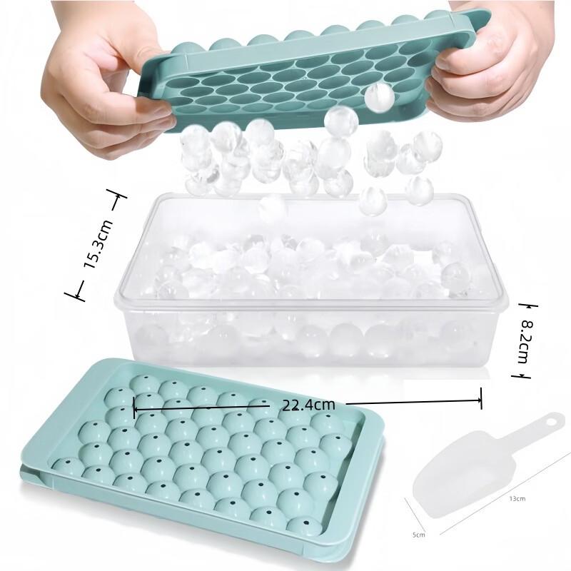 

Abay Blue Round Ice Ball Maker Set