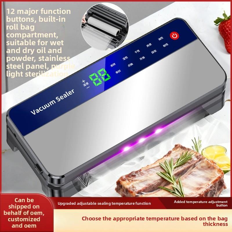 Selladora al vacío automática para alimentos máquina de sellado para conservación doméstica