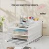 Desktop Metal File and Document Holder - Layered Office Rack & Book Stand