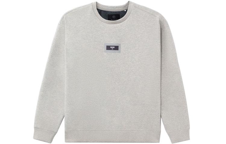 Li Ning Sweatshirts Men s Gray Crew Neck Thickened Regular AWDR791-4 XL