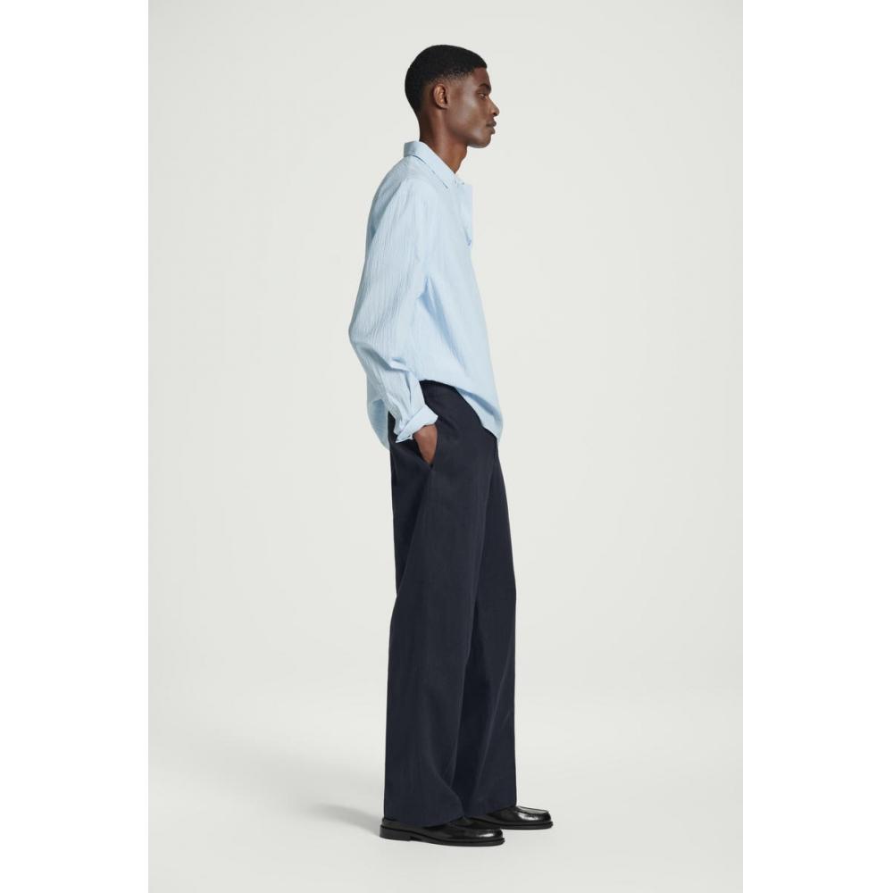 Cos Japan Elastic Linen Straight Leg Pants