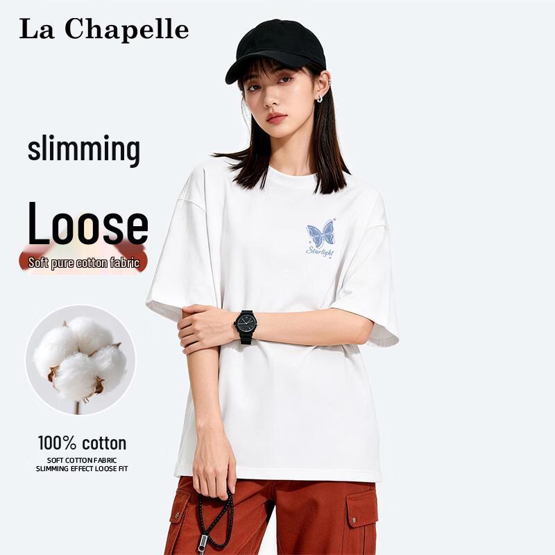 

La Chapelle Women s Pure Cotton Short Sleeve T-shirt M