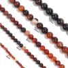 Dark Red Stripe Onyx  Agate Stone Beads 4-12mm Loose Beads for Jewelry Making Charm Fashion Accessories DIY