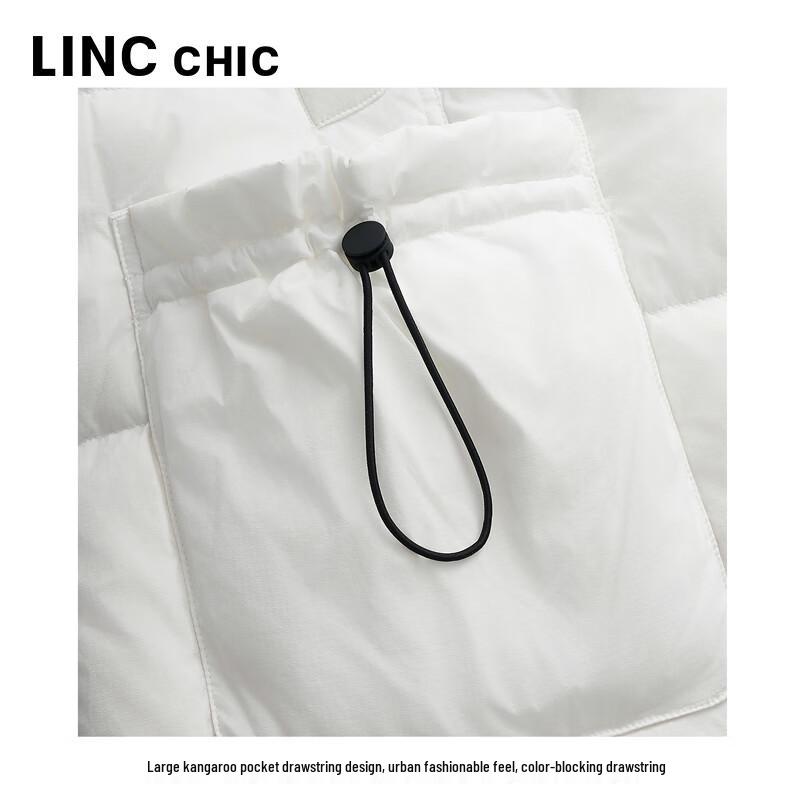 Jinyujie Women's Loose Fit Mid-Length 90% Goose Down Puffer Jacket