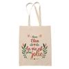 Tote Bag - PLANETEE - Life Is Prettier - Natural Jute - Printed In France - Sturdy Handles