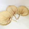 Portable Hand-woven Palm-Leaf Fan Lightweight Summer Cooling Fan  Wedding Decoration