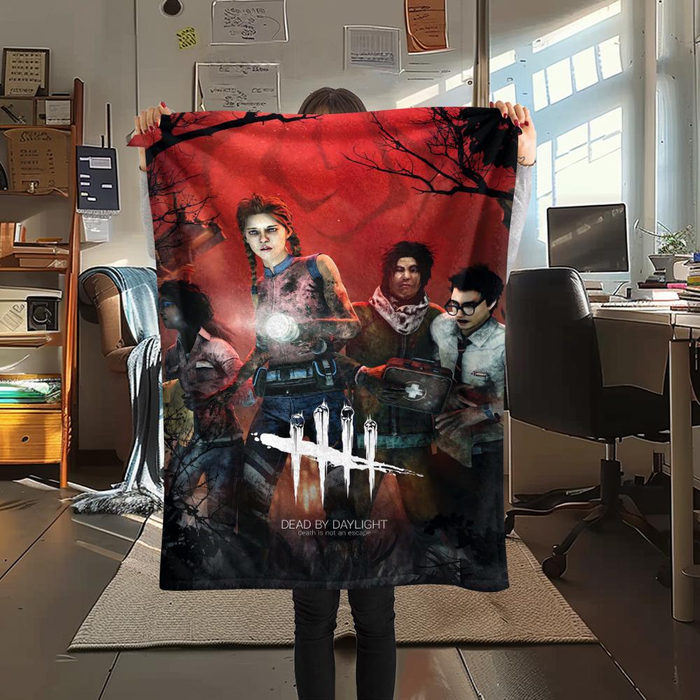 

1Pc Day by Daylight Print Flannel Blanket, High quality Comfortable for All Seasons, Home Decor, Warmth and Comfort, Perfect for Gifts 80cm x 120cm