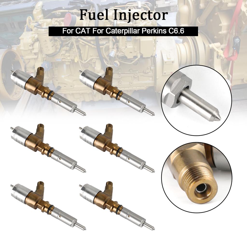 6PCS Fuel Injectors 2645A747 Fit for CAT Fit for Caterpillar Perkins C6.6 320-0680