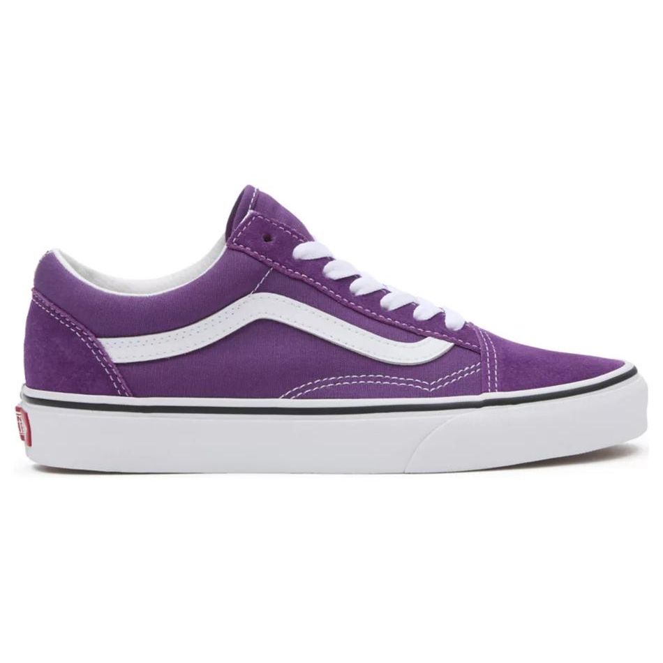 Vans Zapatillas de Skate Unisex de Caña Baja Old Skool Morado Blanco VN0007NT1N8