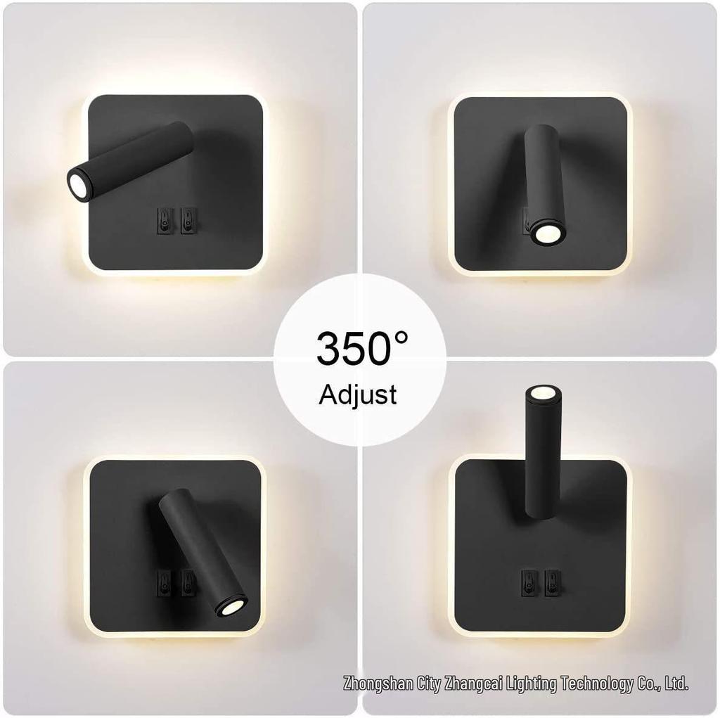 Modern Nordic LED Rotatable Wall Light for Bedroom, Living Room & Hotel