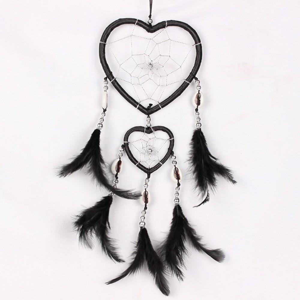 Black Handmade Dream Catcher 15.75inch Dream Catcher Ornament Home Wall Decor