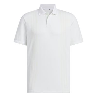 Primeknit Seamless Polo Shirt Striped Golf Short Sleeve Men Polo Shirts White IM9870