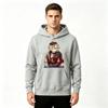 Men's Printed Pullover Hoodie Anime Demon Character Casual Long Sleeve Sweatshirt